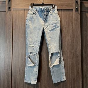PacSun High Rise Straight Distressed Jean size 25